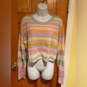 SHEIN | Pastel Crop Sweater - Size L